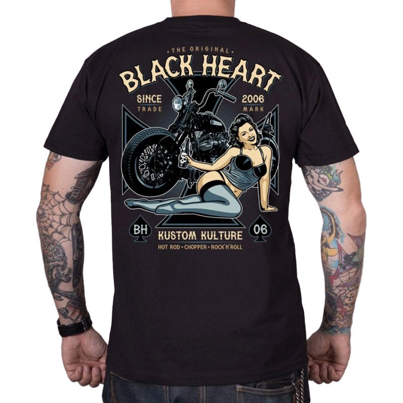 T-särk Black Heart Ava must