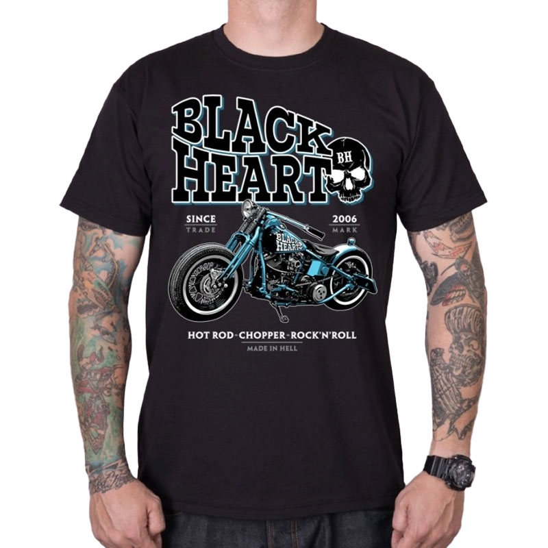 T-särk Black Heart Blue Bobber must