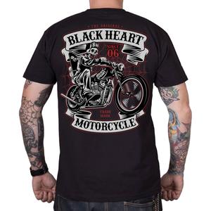 T-särk Black Heart Skeleton Chopper must