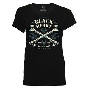 Naiste T-särk Black Heart Bones must
