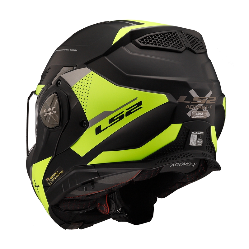 LS2 FF901 Advant X Oblivion must-fluokollane mootorratta kiiver.