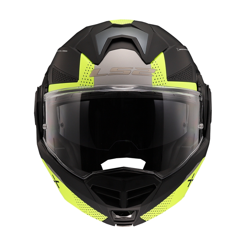 LS2 FF901 Advant X Oblivion must-fluokollane mootorratta kiiver.