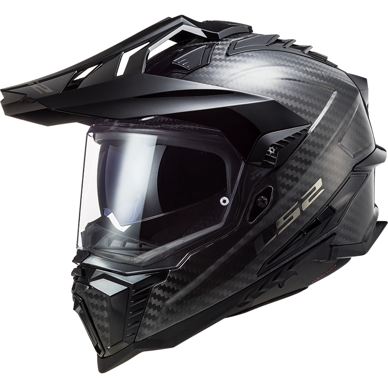Enduro kiiver LS2 MX701 Explorer Carbon Gloss Black