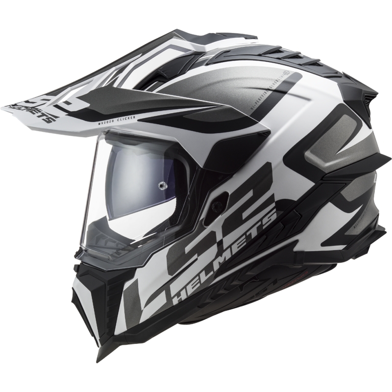 Enduro helma LS2 MX701 Explorer Alter matná černo-bílá