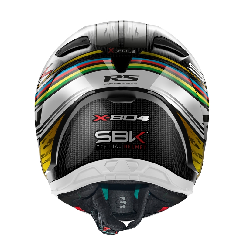 Nolan X-804 RS Ultra Carbon SBK integreeritud mootorratta kiiver must-punane-kuldne