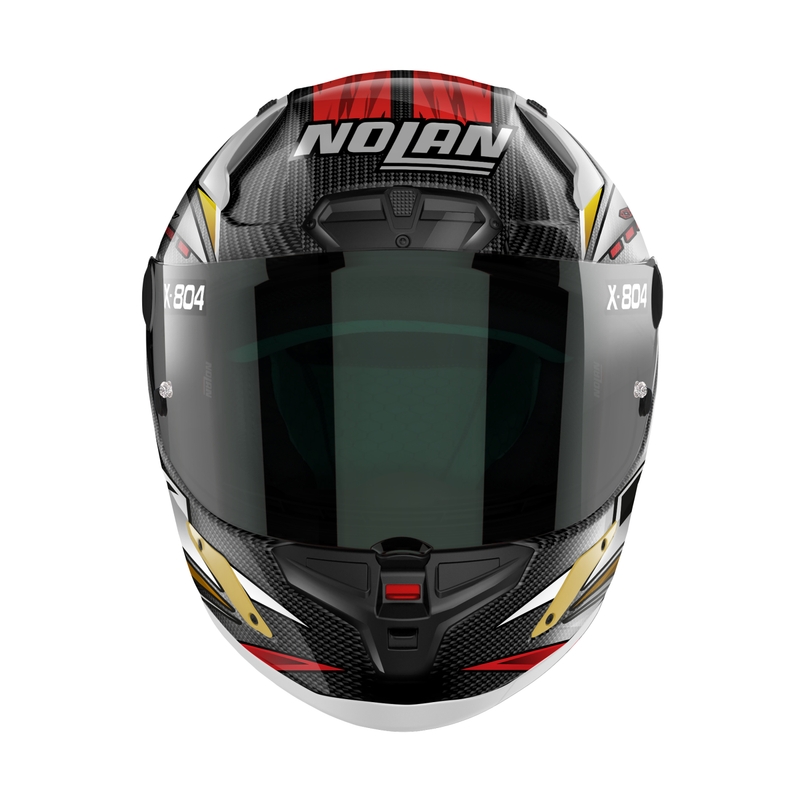Nolan X-804 RS Ultra Carbon SBK integreeritud mootorratta kiiver must-punane-kuldne