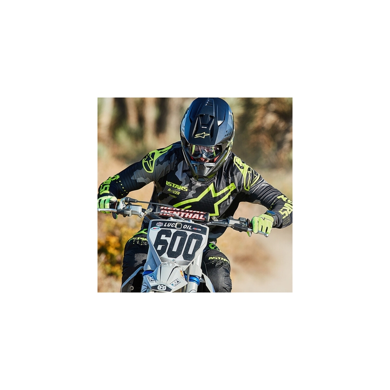 Motokrosová helma Alpinestars S-M5 Compass černo-fluo žlutá