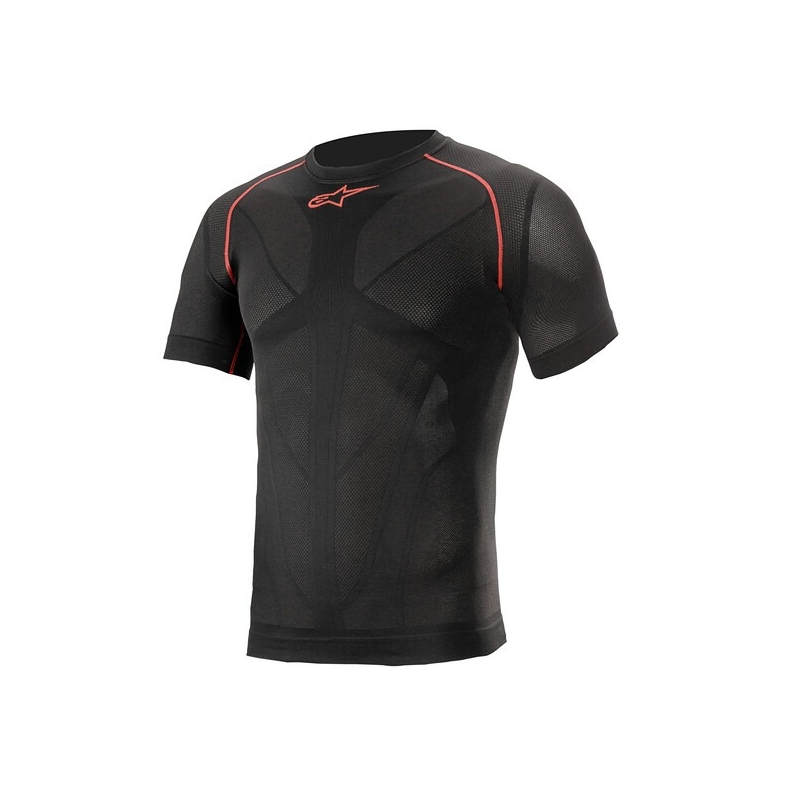 Alpinestars Ride Tech Summer lühikeste varrukatega termosärk must ja punane