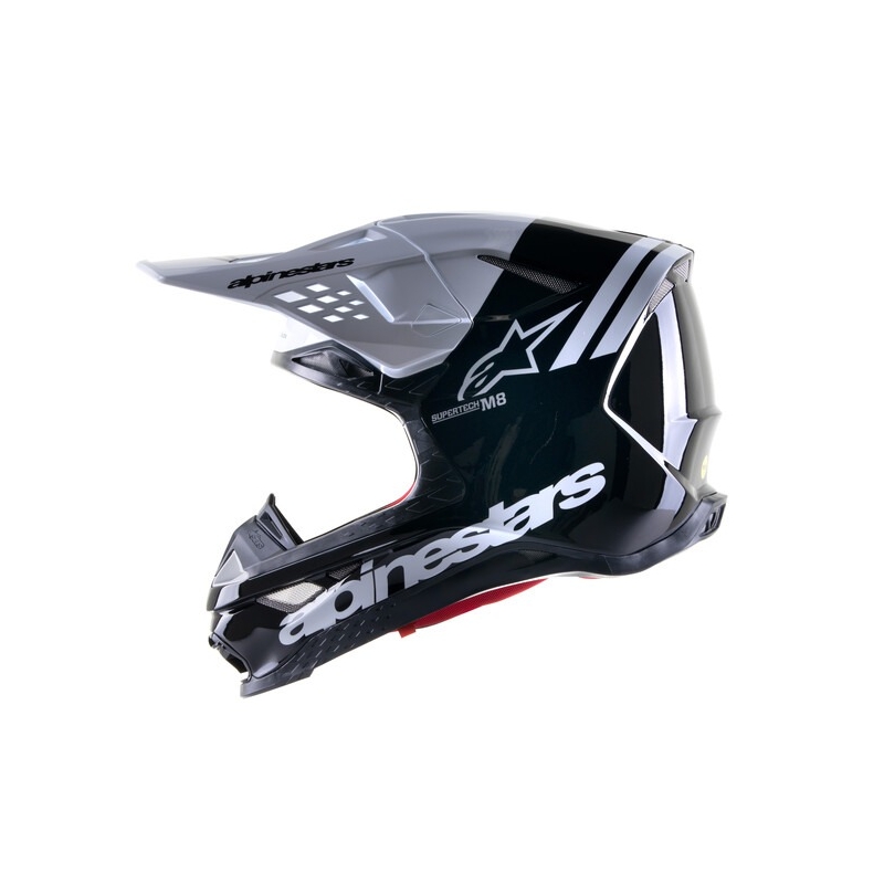 Alpinestars Supertech S-M8 Radium 2 motokrossikiiver must-valge