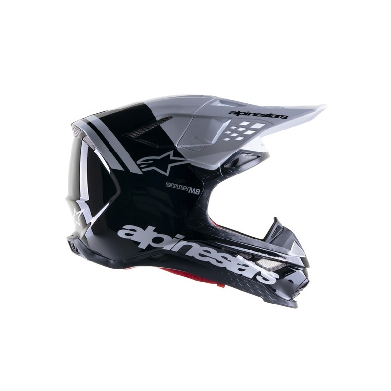 Alpinestars Supertech S-M8 Radium 2 motokrossikiiver must-valge