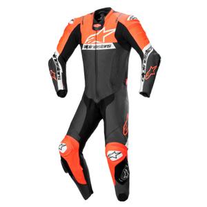 Alpinestars Missile 2 Ward must-fluoripunane-valge nahast mootorrattakate
