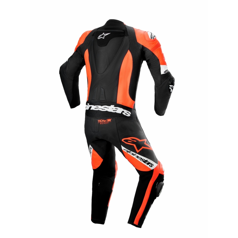 Alpinestars Missile 2 Ward must-fluoripunane-valge nahast mootorrattakate