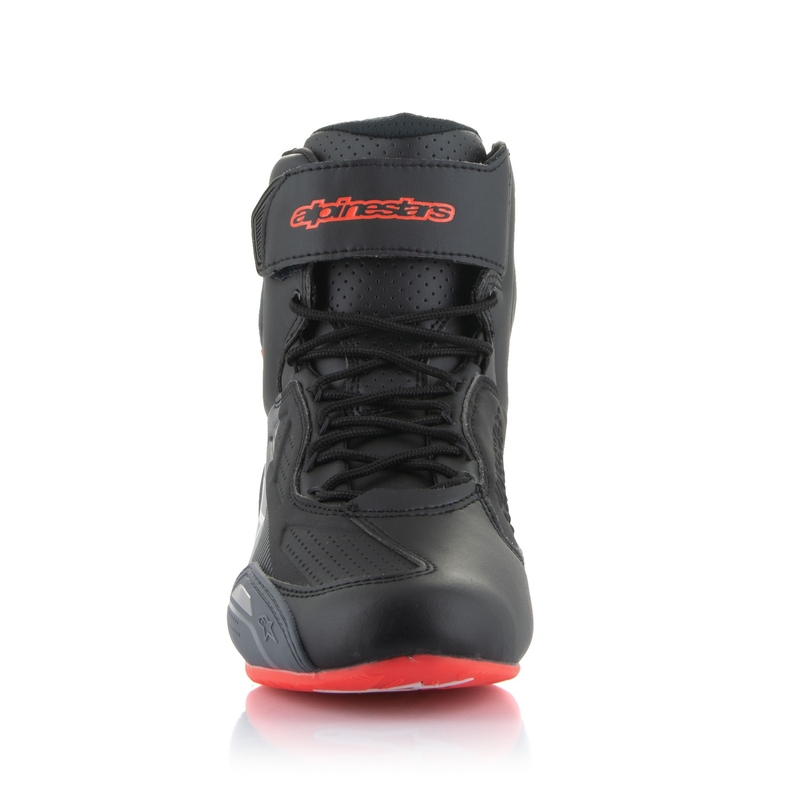 Boty na motorku Alpinestars Faster-3 černo-šedo-fluo červená