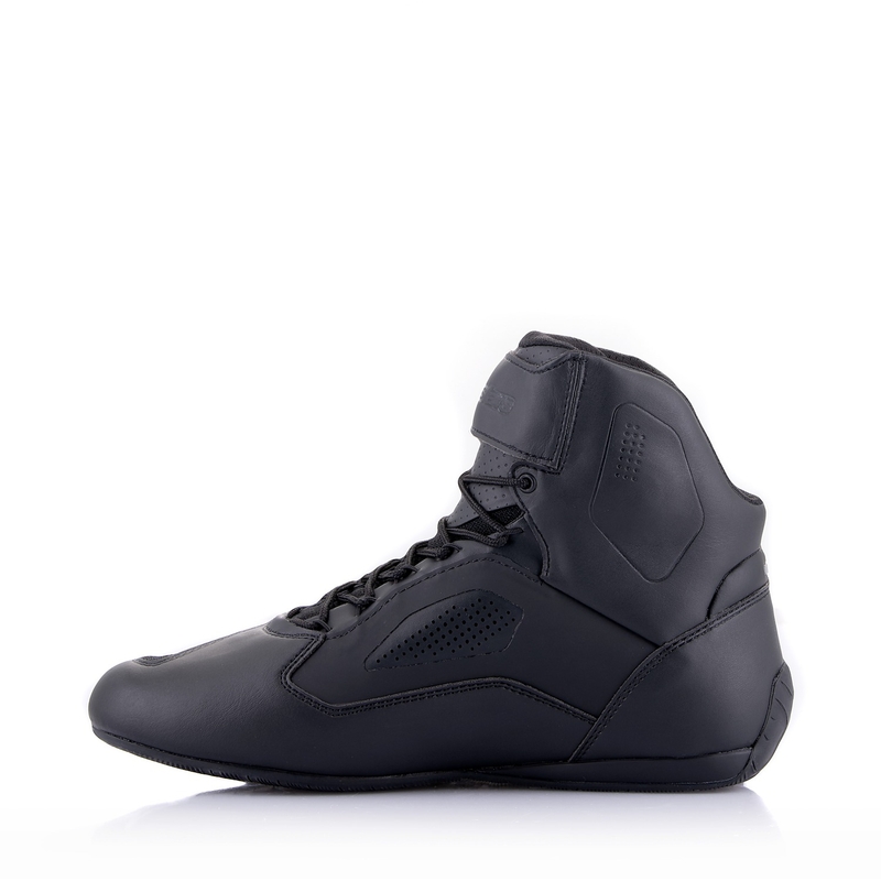 Alpinestars Faster-3 Rideknit must-tumehall-punased mootorratta saapad