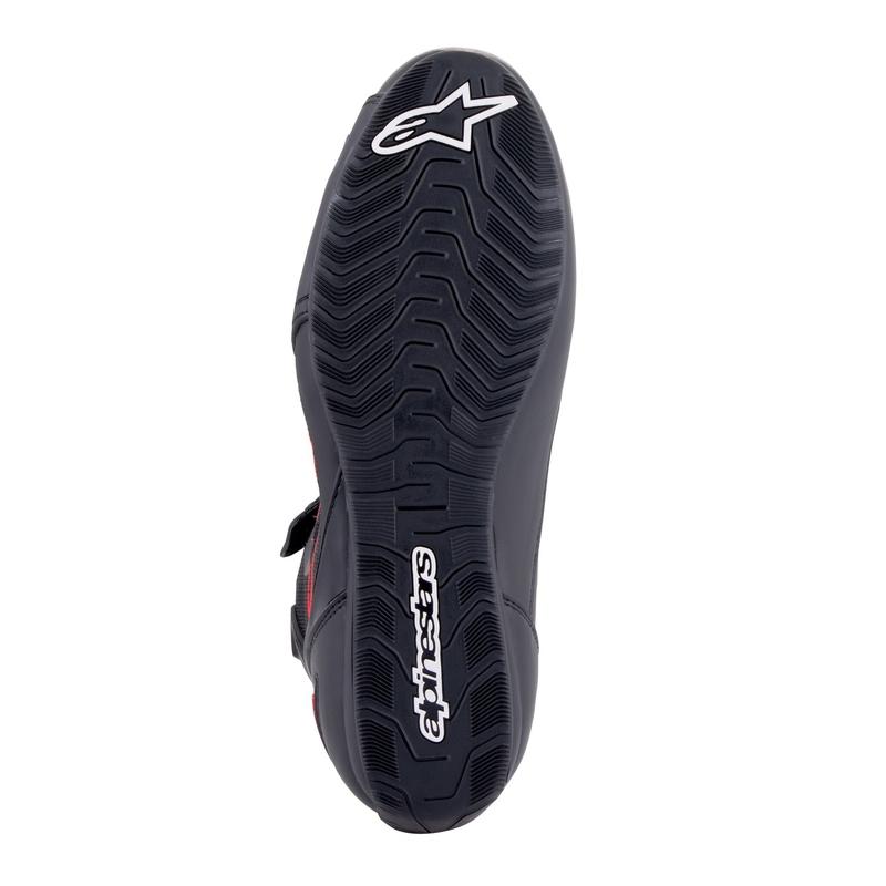 Alpinestars Faster-3 Rideknit must-tumehall-punased mootorratta saapad