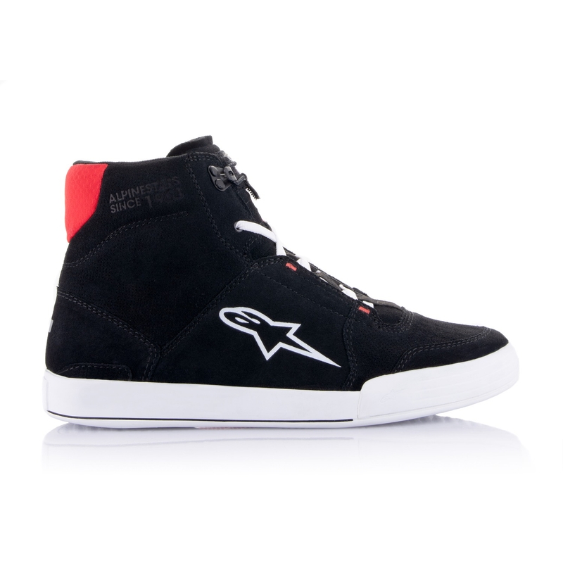 Alpinestars Chrome mustad, valged ja punased mootorratta saapad