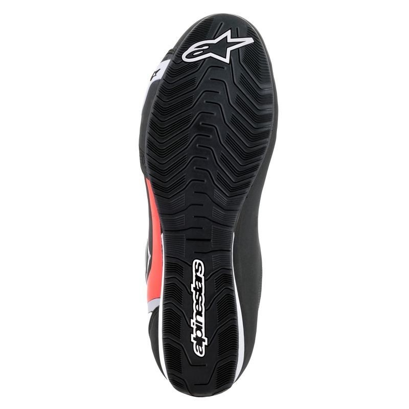 Alpinestars Sector Black-White-Fluo Red mootorratta saapad