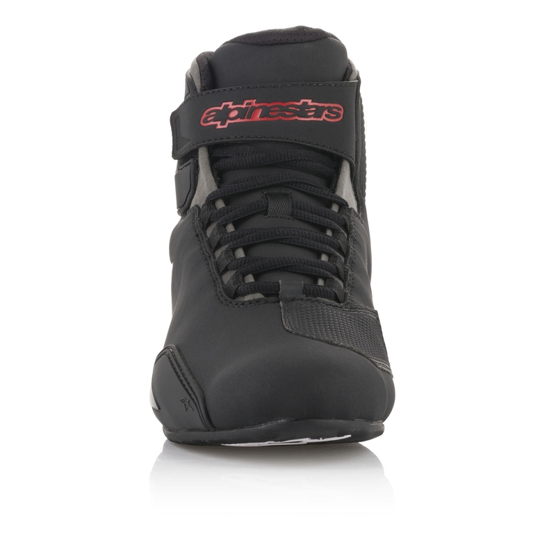 Alpinestars Sector Mustad ja punased mootorratta saapad