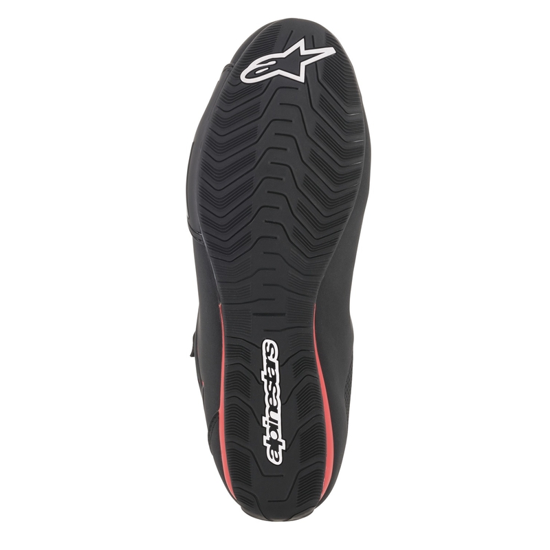 Alpinestars Sector Mustad ja punased mootorratta saapad