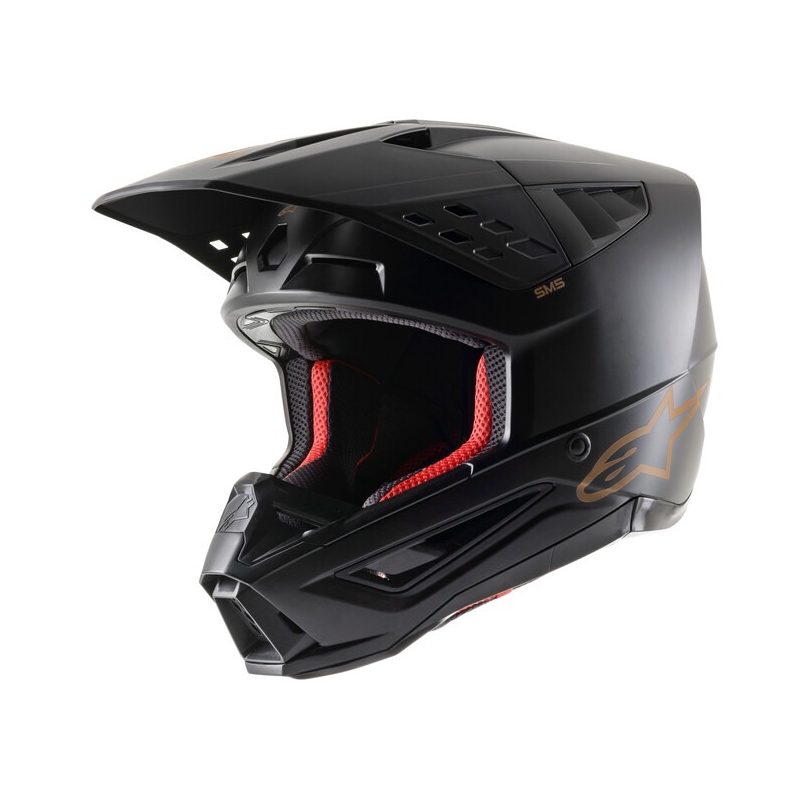 Motokrosová helma Alpinestars S-M5 Solid černo-hnědá matná