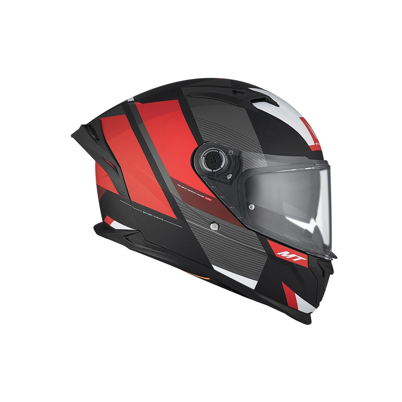 MT BRAKER SV Chento B5 integreeritud mootorratta kiiver matt must-hall-punane