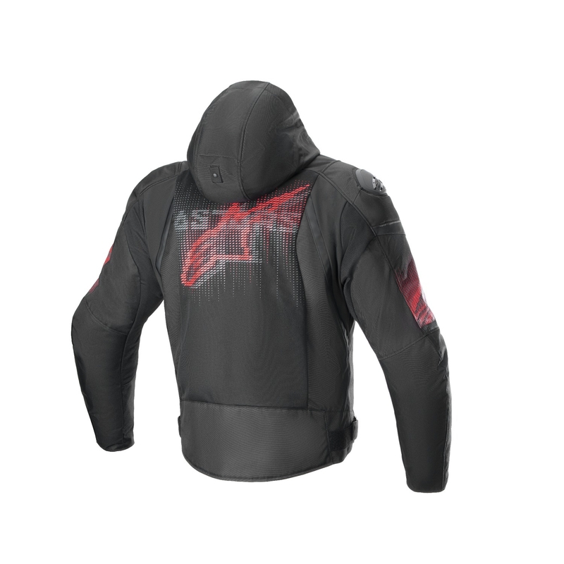 Alpinestars Zaca Air Venom veekindel must/fluoripunane mootorratta jope
