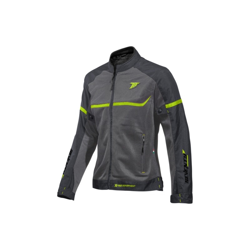 Naiste mootorrattajope SEVENTY DEGREES SD-JR30.2 Mojave hall-fluo kollane