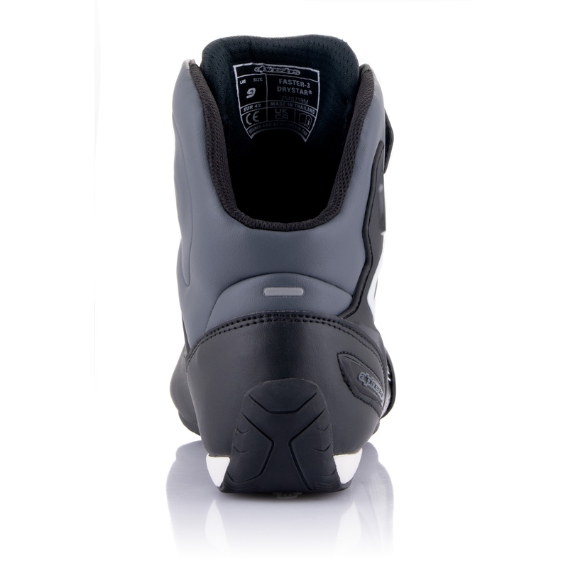 Alpinestars Faster-3 Drystar must-tumehall mootorratta saapad