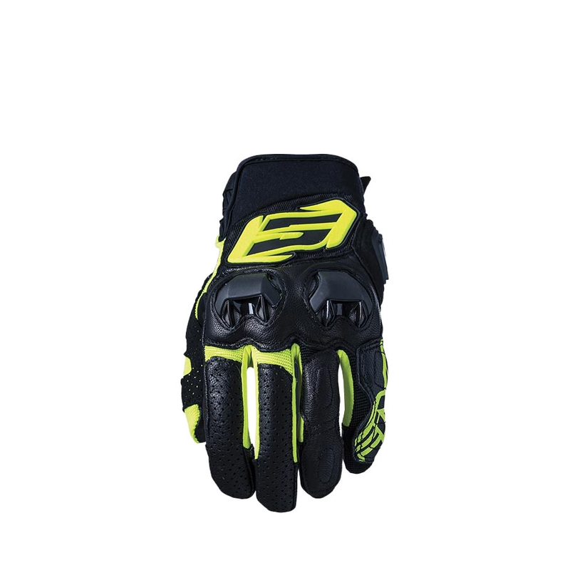 Mootorrattakindad FIVE SF3 must-fluo kollane allahindlus