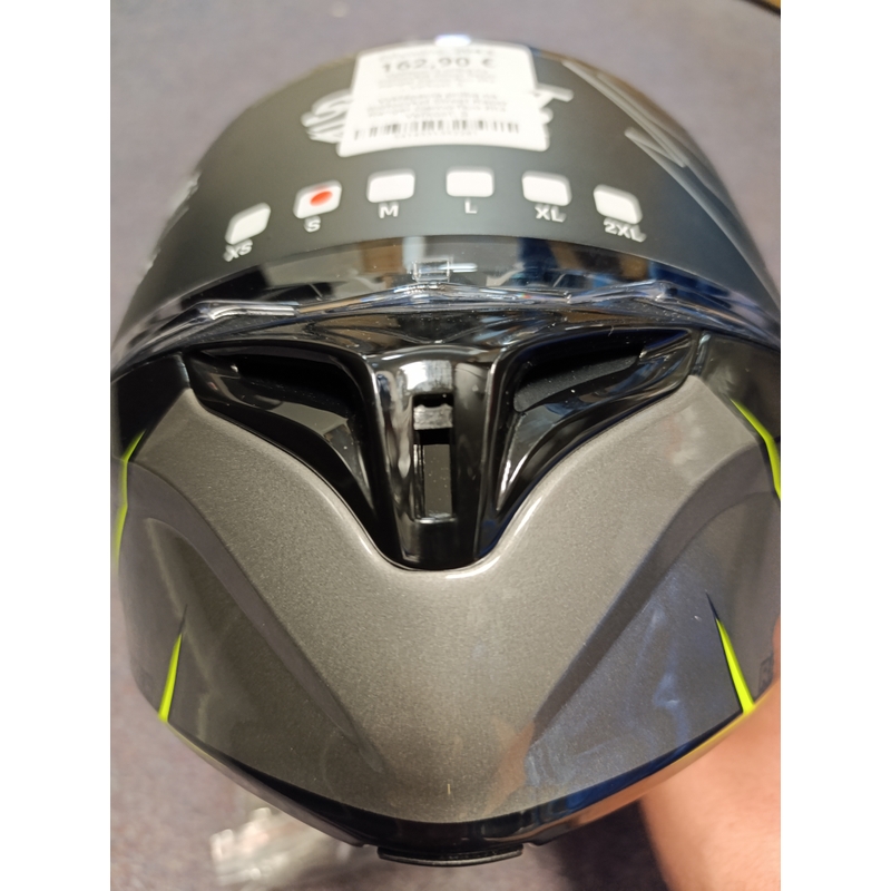 Vyklápěcí přilba na motorku Street Racer Ranger černo-fluo žlutá - II. jakost