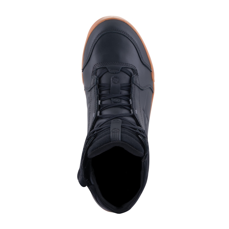 Alpinestars Chrome Drystar mustad ja pruunid mootorratta saapad