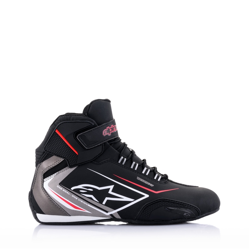 Alpinestars Sektor veekindlad mustad, valged ja hallid mootorratta saapad