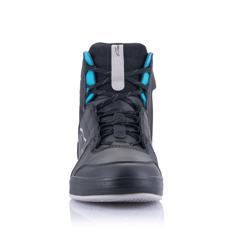 Alpinestars Stella Chrome Drystar naiste mustad hallid sinised mootorratta saapad