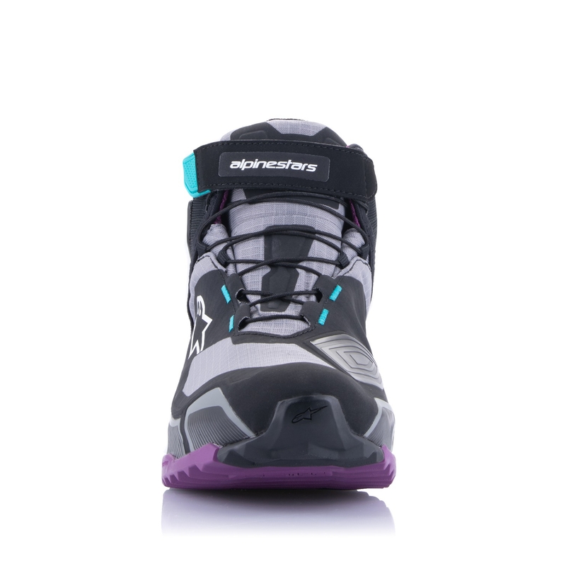 Alpinestars naiste Stella CR-X Drystar must-hall-violett-türkiissinine mootorratta saapad