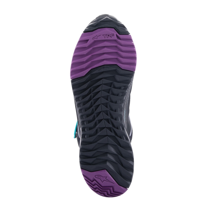 Alpinestars naiste Stella CR-X Drystar must-hall-violett-türkiissinine mootorratta saapad