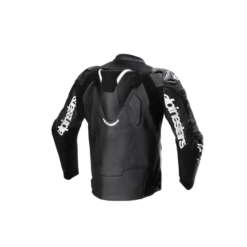 Alpinestars Atem 5 must-valge nahast mootorrattajope