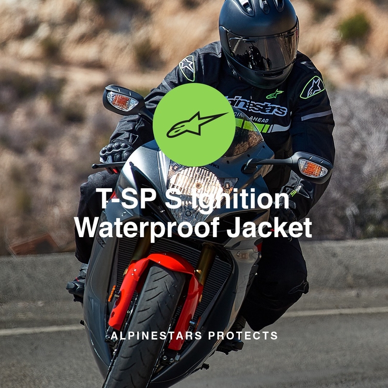 Bunda na motorku Alpinestars T-SP S Ignition Waterproof černo-bílo-fluo červená