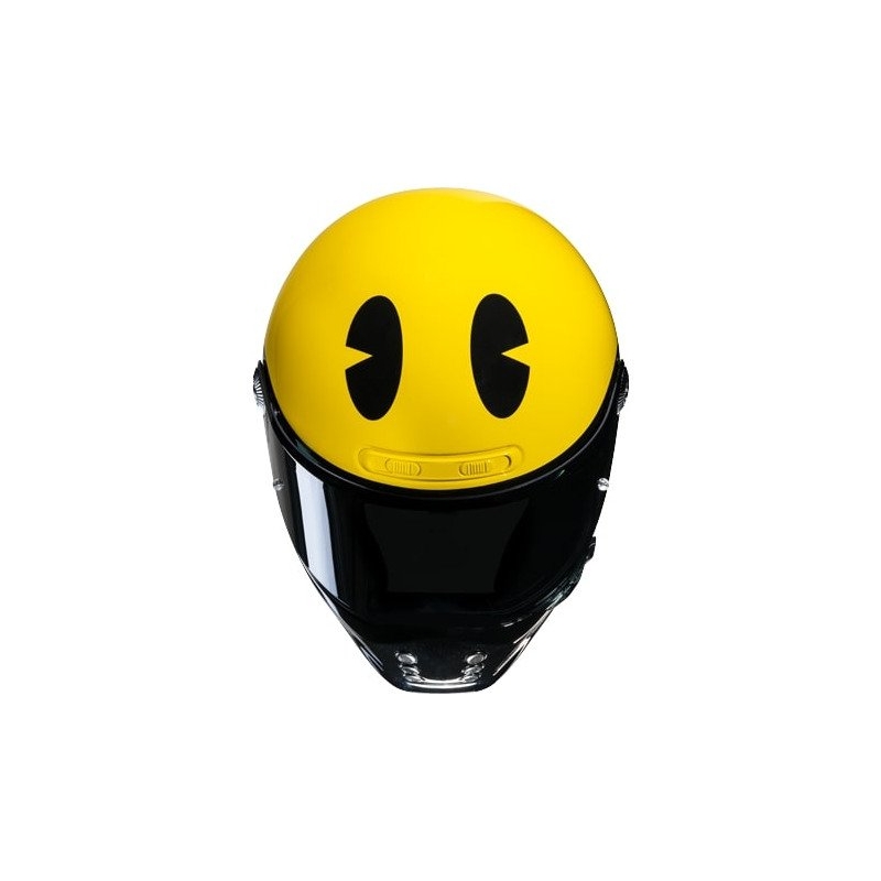 Integreeritud mootorratta kiiver HJC V10 Pac-man Bandai Namco kollane