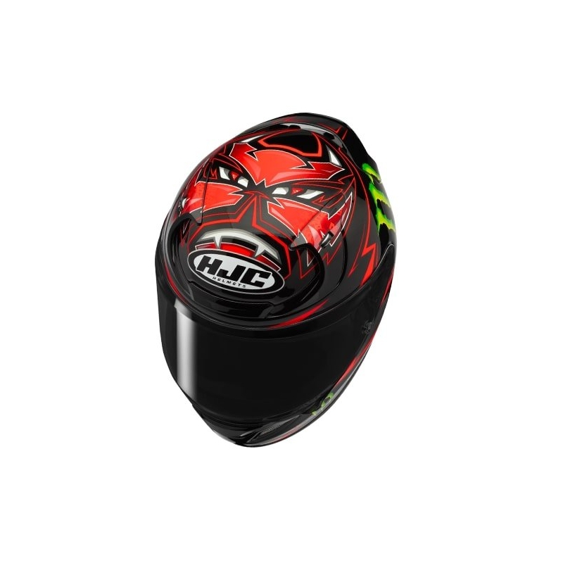 Integreeritud kiiver HJC RPHA 12 Quartararo Replica MC1 must allahindlus