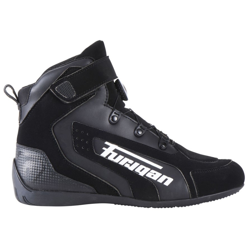 Furygan V4 Easy D3O must-valged mootorratta saapad