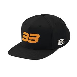 Mütsike 100% BB33 Snapback must-oranž