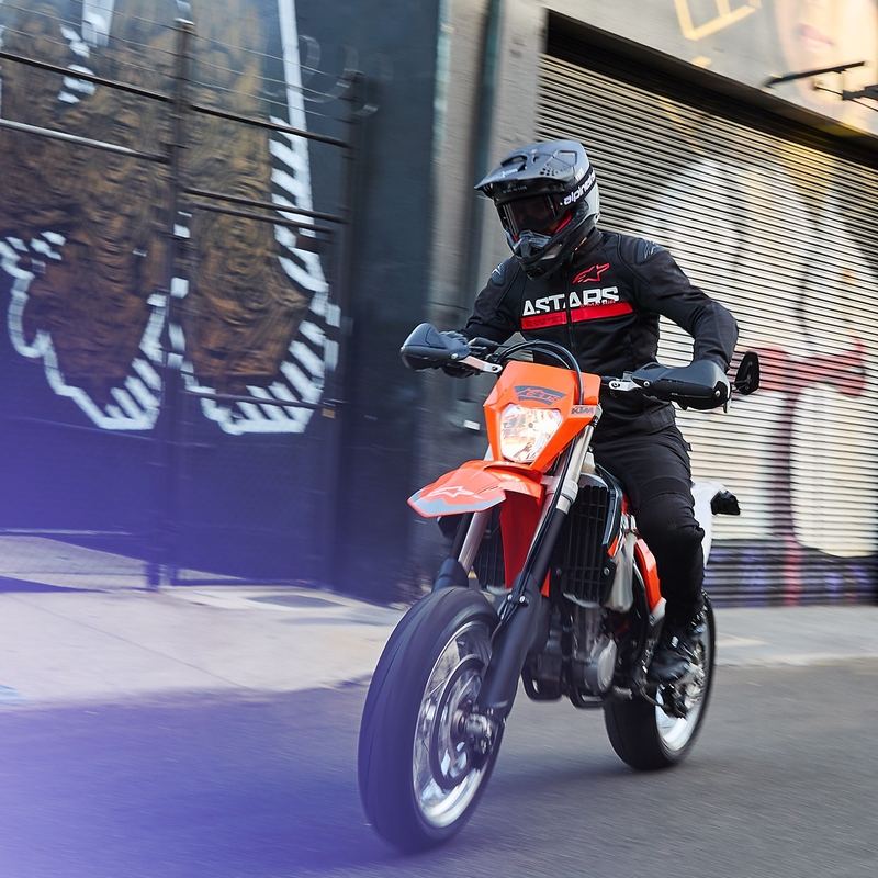 Alpinestars SMX Air must-fluo punane mootorrattajope