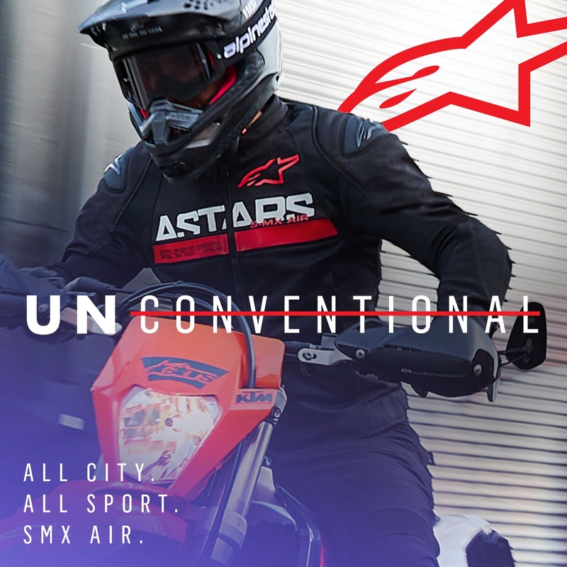 Alpinestars SMX Air must-fluo punane mootorrattajope