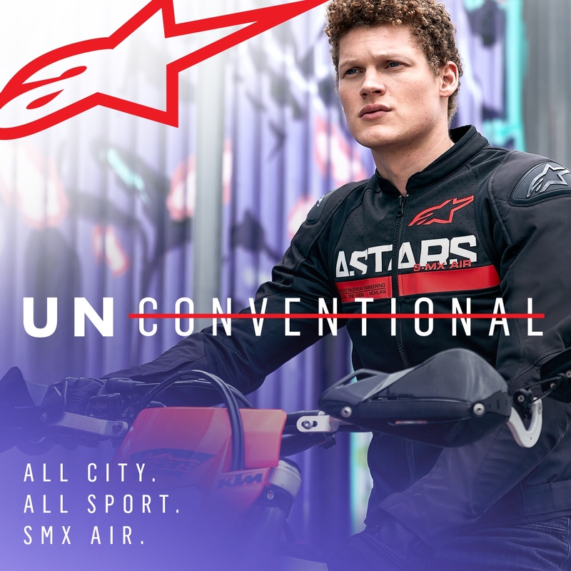 Alpinestars SMX Air must-fluo punane mootorrattajope