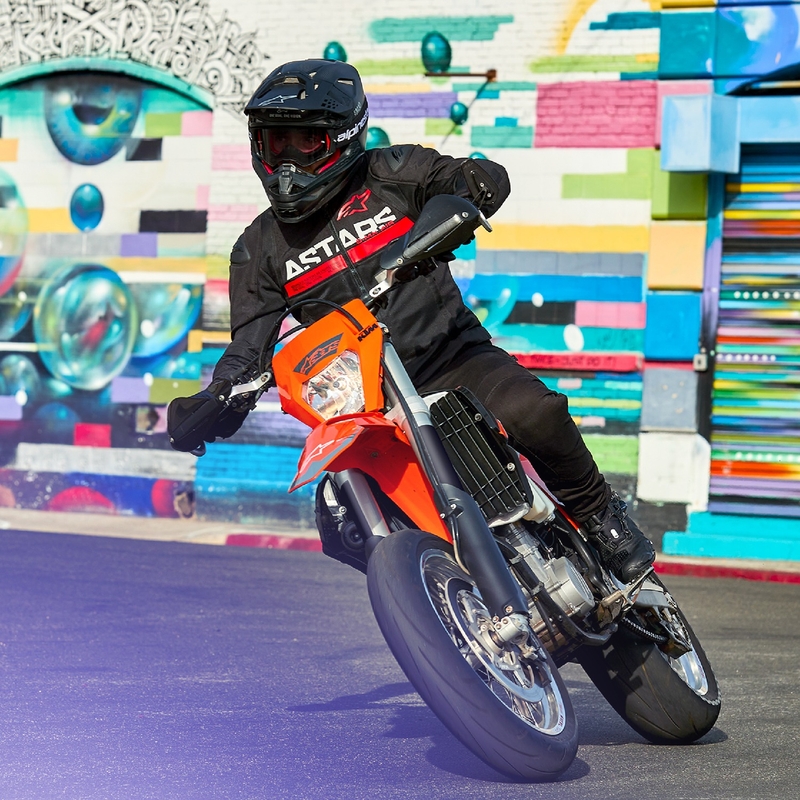 Alpinestars SMX Air must-fluo punane mootorrattajope
