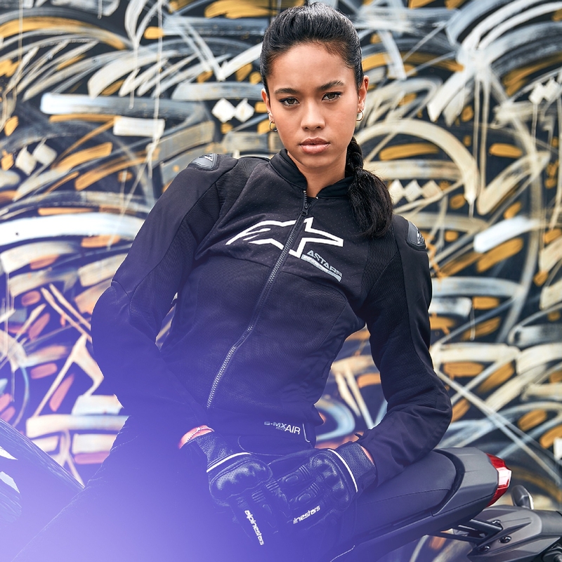 Alpinestars Stella SMX Air naiste mootorratta jope must