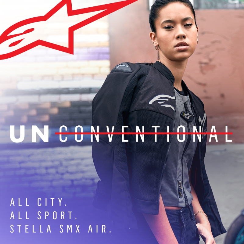 Alpinestars Stella SMX Air naiste mootorratta jope must