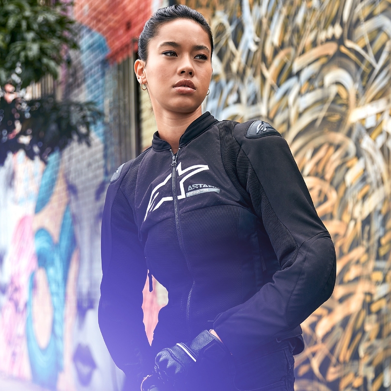 Alpinestars Stella SMX Air naiste mootorratta jope must