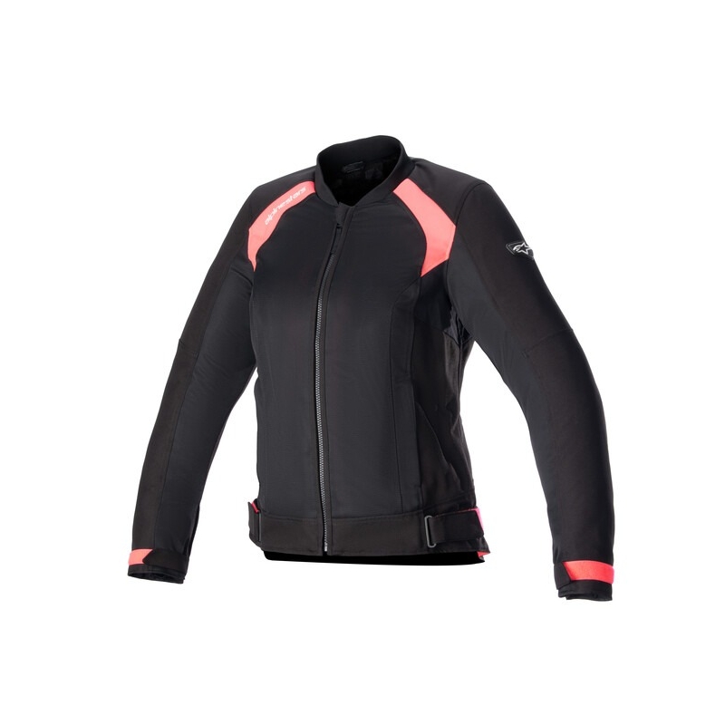 Alpinestars Stella Eloise Air 2 naiste mootorratta jope must-fluoroosa roosa