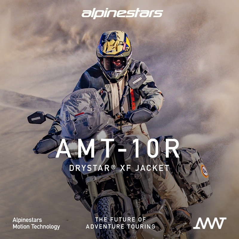 Alpinestars AMT-10R Drystar XF mootorratta jope liivamust-roosa